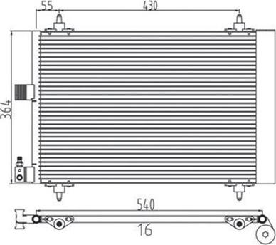 Magneti Marelli 359003220410 - Kondensators, Gaisa kond. sistēma www.autospares.lv