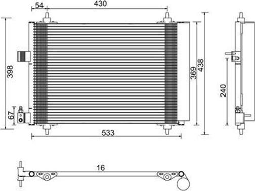 Magneti Marelli 359003220470 - Kondensators, Gaisa kond. sistēma www.autospares.lv