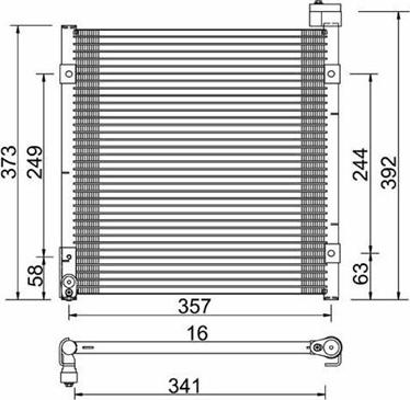 Magneti Marelli 359003220690 - Kondensators, Gaisa kond. sistēma www.autospares.lv