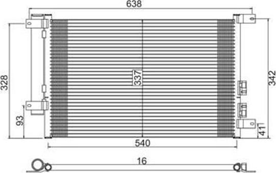 Magneti Marelli 359003220020 - Kondensators, Gaisa kond. sistēma www.autospares.lv