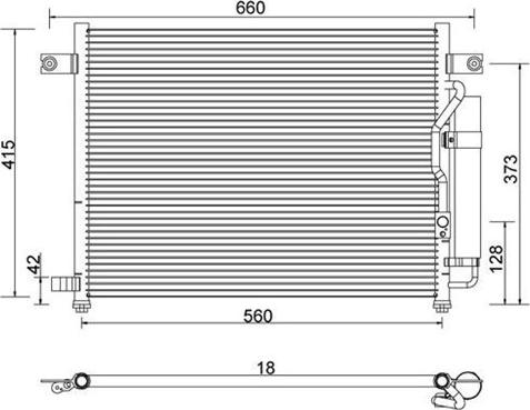 Magneti Marelli 359003220330 - Kondensators, Gaisa kond. sistēma www.autospares.lv