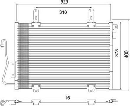 Magneti Marelli 359003221460 - Kondensators, Gaisa kond. sistēma www.autospares.lv