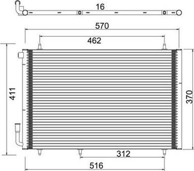 Magneti Marelli 359003221410 - Kondensators, Gaisa kond. sistēma www.autospares.lv