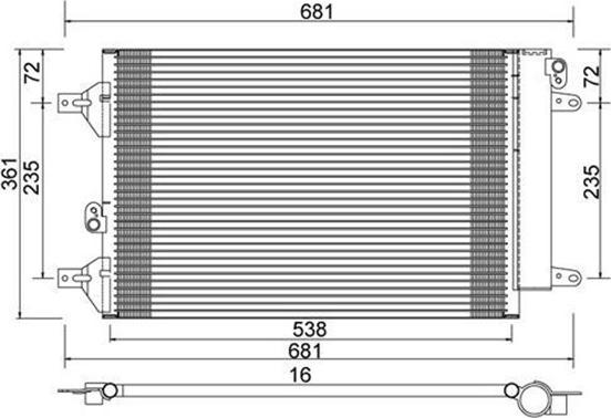 Magneti Marelli 359003221690 - Kondensators, Gaisa kond. sistēma www.autospares.lv