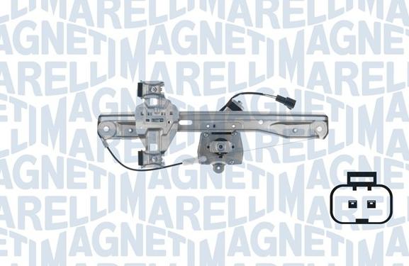 Magneti Marelli 350103170468 - Stikla pacelšanas mehānisms www.autospares.lv