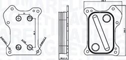 Magneti Marelli 350300000800 - Eļļas radiators, Motoreļļa www.autospares.lv