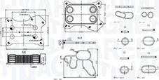 Magneti Marelli 350300001300 - Eļļas radiators, Motoreļļa www.autospares.lv