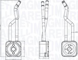 Magneti Marelli 350300003800 - Eļļas radiators, Motoreļļa www.autospares.lv