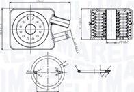 Magneti Marelli 350300003200 - Eļļas radiators, Motoreļļa www.autospares.lv