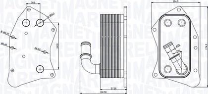 Magneti Marelli 350300002300 - Eļļas radiators, Motoreļļa www.autospares.lv