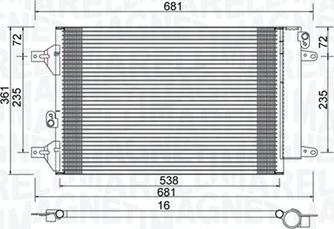 Magneti Marelli 350203910000 - Kondensators, Gaisa kond. sistēma www.autospares.lv