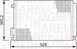 Magneti Marelli 350203497000 - Kondensators, Gaisa kond. sistēma www.autospares.lv