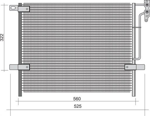 Magneti Marelli 350203441000 - Kondensators, Gaisa kond. sistēma www.autospares.lv