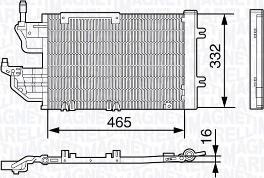 Magneti Marelli 350203648000 - Condenser, air conditioning www.autospares.lv