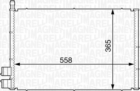 Magneti Marelli 350203605000 - Kondensators, Gaisa kond. sistēma autospares.lv