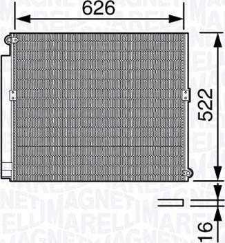 Magneti Marelli 350203684000 - Kondensators, Gaisa kond. sistēma www.autospares.lv