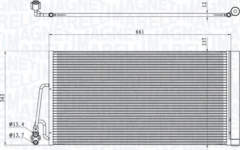 Magneti Marelli 350203861000 - Kondensators, Gaisa kond. sistēma www.autospares.lv