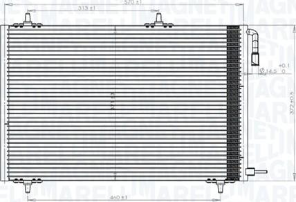 Magneti Marelli 350203816000 - Kondensators, Gaisa kond. sistēma www.autospares.lv