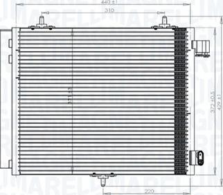 Magneti Marelli 350203818000 - Condenser, air conditioning www.autospares.lv