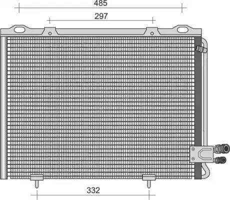 Magneti Marelli 350203444000 - Kondensators, Gaisa kond. sistēma www.autospares.lv