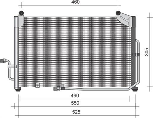 Magneti Marelli 350203363000 - Kondensators, Gaisa kond. sistēma www.autospares.lv