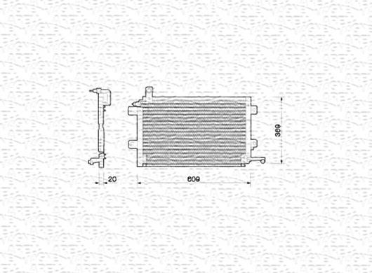 Magneti Marelli 350203206000 - Kondensators, Gaisa kond. sistēma www.autospares.lv