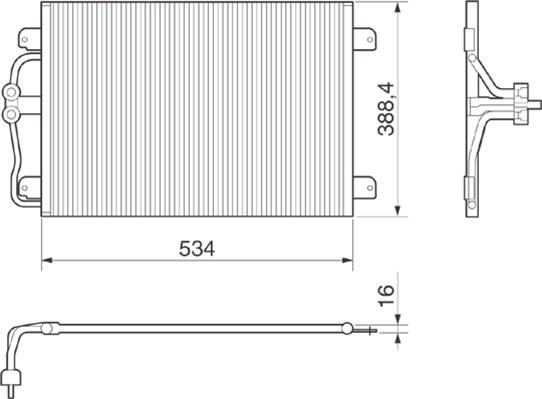 Magneti Marelli 350203215000 - Kondensators, Gaisa kond. sistēma www.autospares.lv