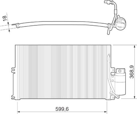 Magneti Marelli 350203221000 - Kondensators, Gaisa kond. sistēma autospares.lv