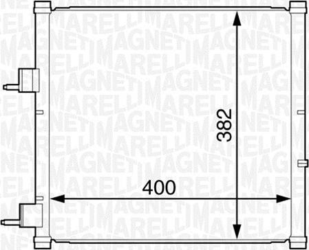 Magneti Marelli 350203227000 - Kondensators, Gaisa kond. sistēma www.autospares.lv