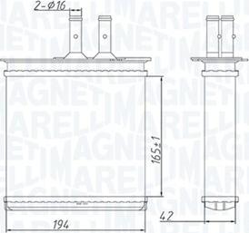 Magneti Marelli 350218493000 - Siltummainis, Salona apsilde www.autospares.lv