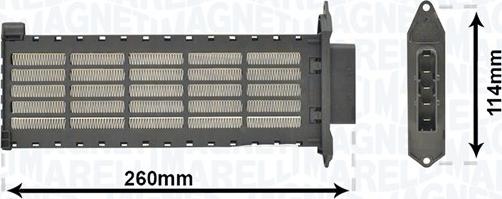 Magneti Marelli 350218446000 - Siltummainis, Salona apsilde www.autospares.lv