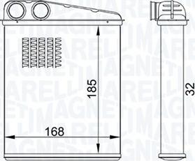 Magneti Marelli 350218457000 - Siltummainis, Salona apsilde www.autospares.lv