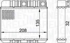 Magneti Marelli 350218469000 - Siltummainis, Salona apsilde www.autospares.lv