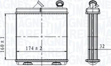 Magneti Marelli 350218465000 - Siltummainis, Salona apsilde www.autospares.lv