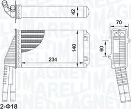 Magneti Marelli 350218467000 - Siltummainis, Salona apsilde www.autospares.lv