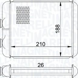 Magneti Marelli 350218407000 - Siltummainis, Salona apsilde www.autospares.lv