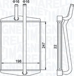 Magneti Marelli 350218413000 - Siltummainis, Salona apsilde www.autospares.lv