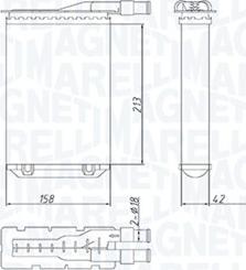 Magneti Marelli 350218489000 - Siltummainis, Salona apsilde www.autospares.lv