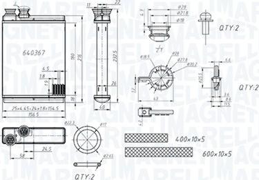 Magneti Marelli 350218486000 - Siltummainis, Salona apsilde www.autospares.lv