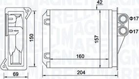 Magneti Marelli 350218481000 - Siltummainis, Salona apsilde www.autospares.lv