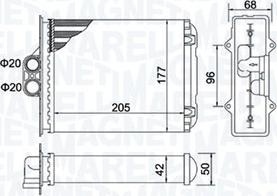 Magneti Marelli 350218482000 - Siltummainis, Salona apsilde www.autospares.lv