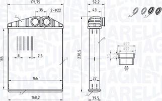 Magneti Marelli 350218426000 - Siltummainis, Salona apsilde www.autospares.lv