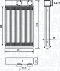 Magneti Marelli 350218478000 - Siltummainis, Salona apsilde www.autospares.lv