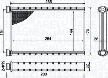 Magneti Marelli 350218504000 - Siltummainis, Salona apsilde www.autospares.lv