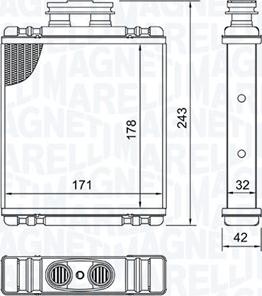 Magneti Marelli 350218517000 - Siltummainis, Salona apsilde www.autospares.lv