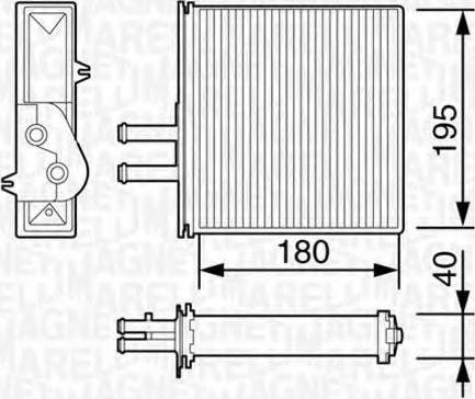 Magneti Marelli 350218057003 - Siltummainis, Salona apsilde www.autospares.lv