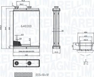 Magneti Marelli 350218065000 - Siltummainis, Salona apsilde www.autospares.lv