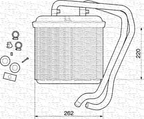 Magneti Marelli 350218071000 - Siltummainis, Salona apsilde www.autospares.lv