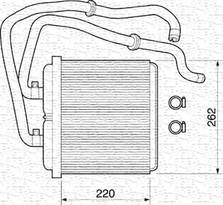 Magneti Marelli 350218072000 - Siltummainis, Salona apsilde www.autospares.lv