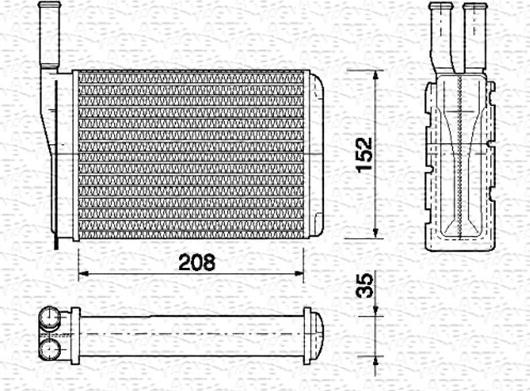 Magneti Marelli 350218154000 - Siltummainis, Salona apsilde www.autospares.lv